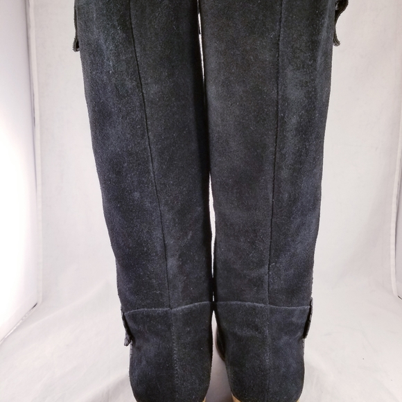 JACK ROGERS ARTISAN EQUESTRIAN RIDING BLACK SUEDE WOMEN BOOTS SIZE 9.5M  * - Picture 6 of 11